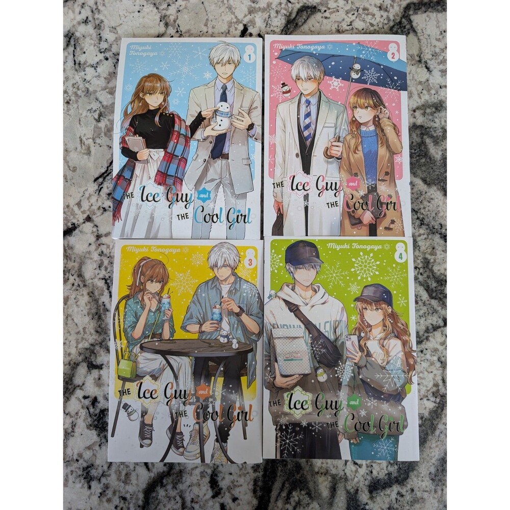 The Ice Guy & The Cool Girl Manga By Miyuki Tonogaya Lot Volumes 1, 2, 3, 4